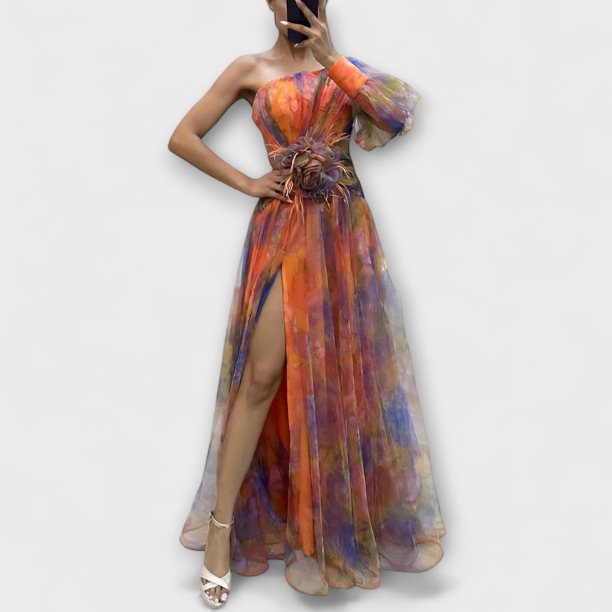 Minna – Abito Maxy Amelie Asimmetrico