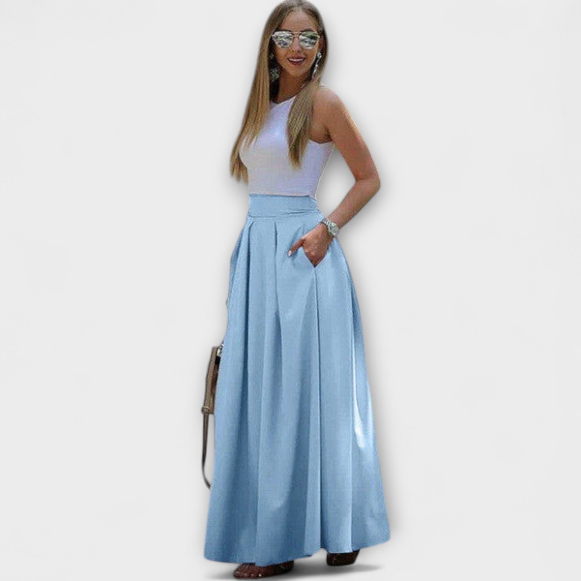 Tzafira – Gonna maxy elegante con vita alta