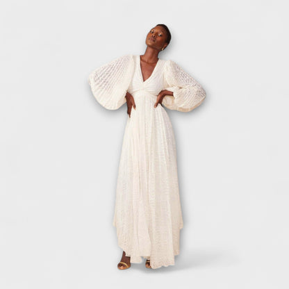 Elsa - Abito Maxi Crema di Allegory