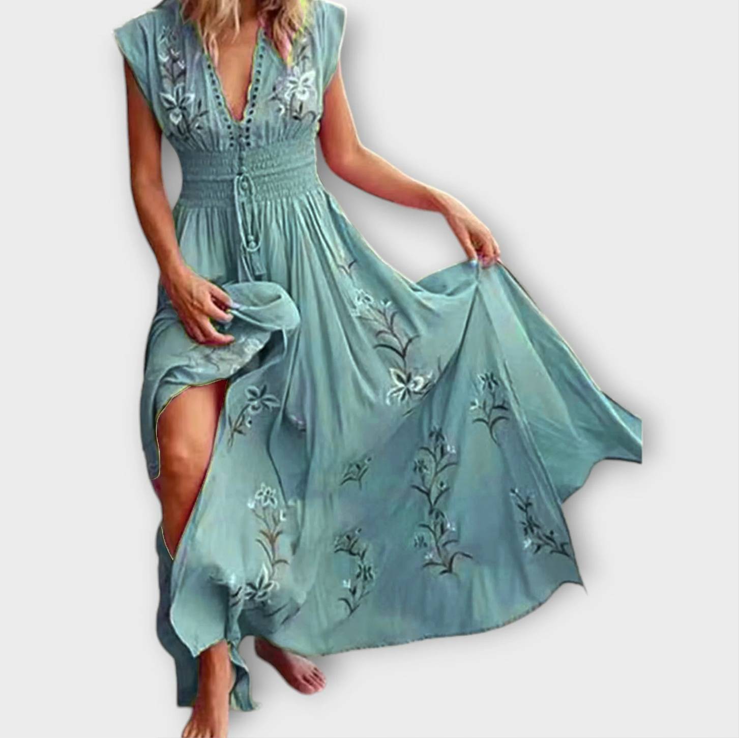 Felizia – Abito Boho con incantevoli ricami