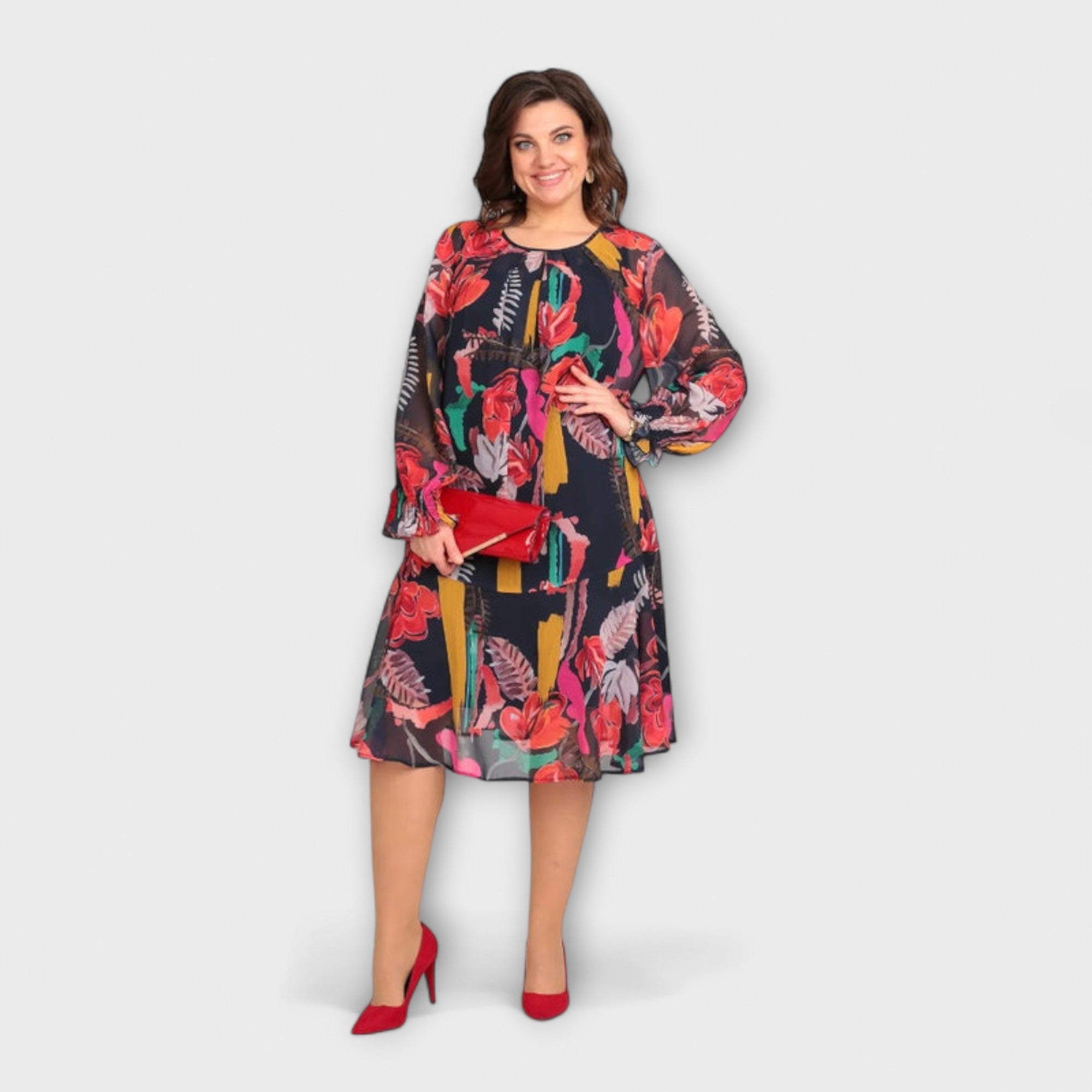 Caroline - Abito elegante in taglie forti per il massimo comfort