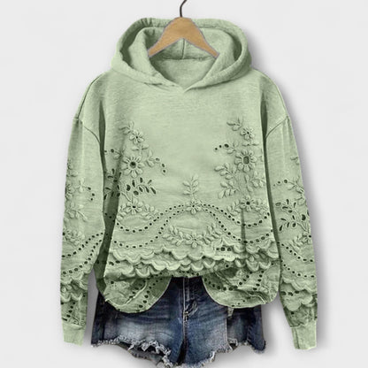 Grace – Felpa Vintage con Stampa Floreale