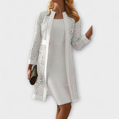 Runa - Elegante Abito Due Pezzi in Pizzo