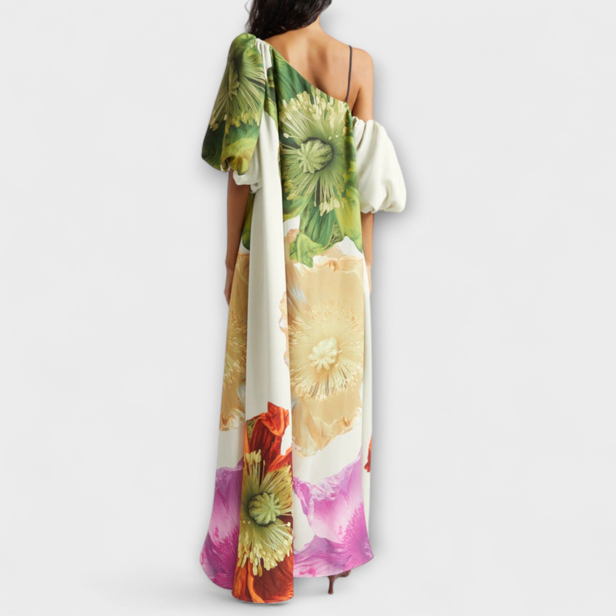 Melody - Abito Maxy Floreale Asimmetrico