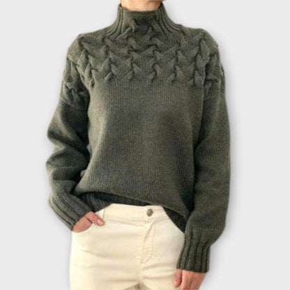 Eva - Maglione da donna con dettaglio a trecce