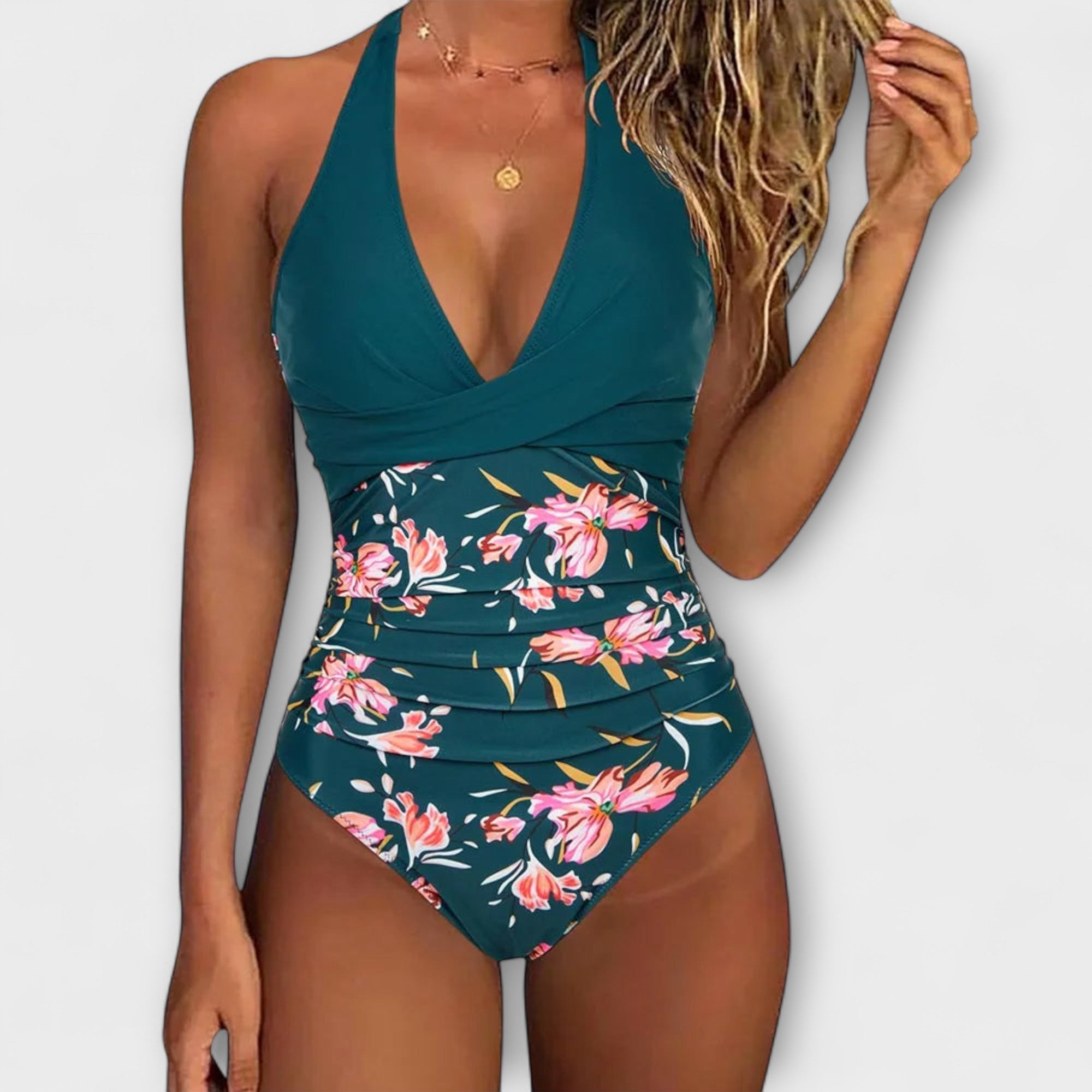 Costume intero con scollatura a V