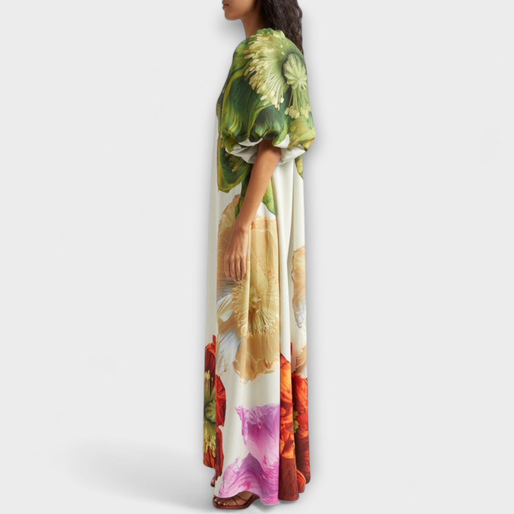Melody - Abito Maxy Floreale Asimmetrico
