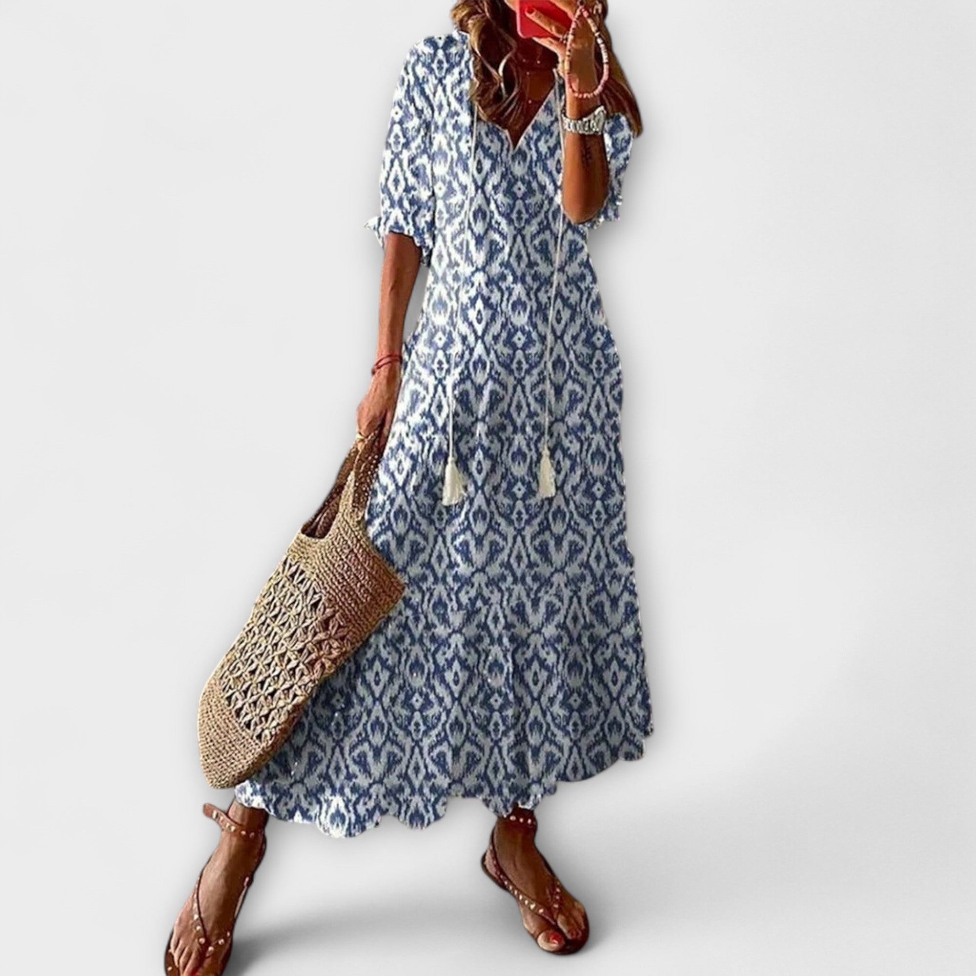 Anna – Abito Estivo Bohemien da Donna con Silhouette Fluttuante