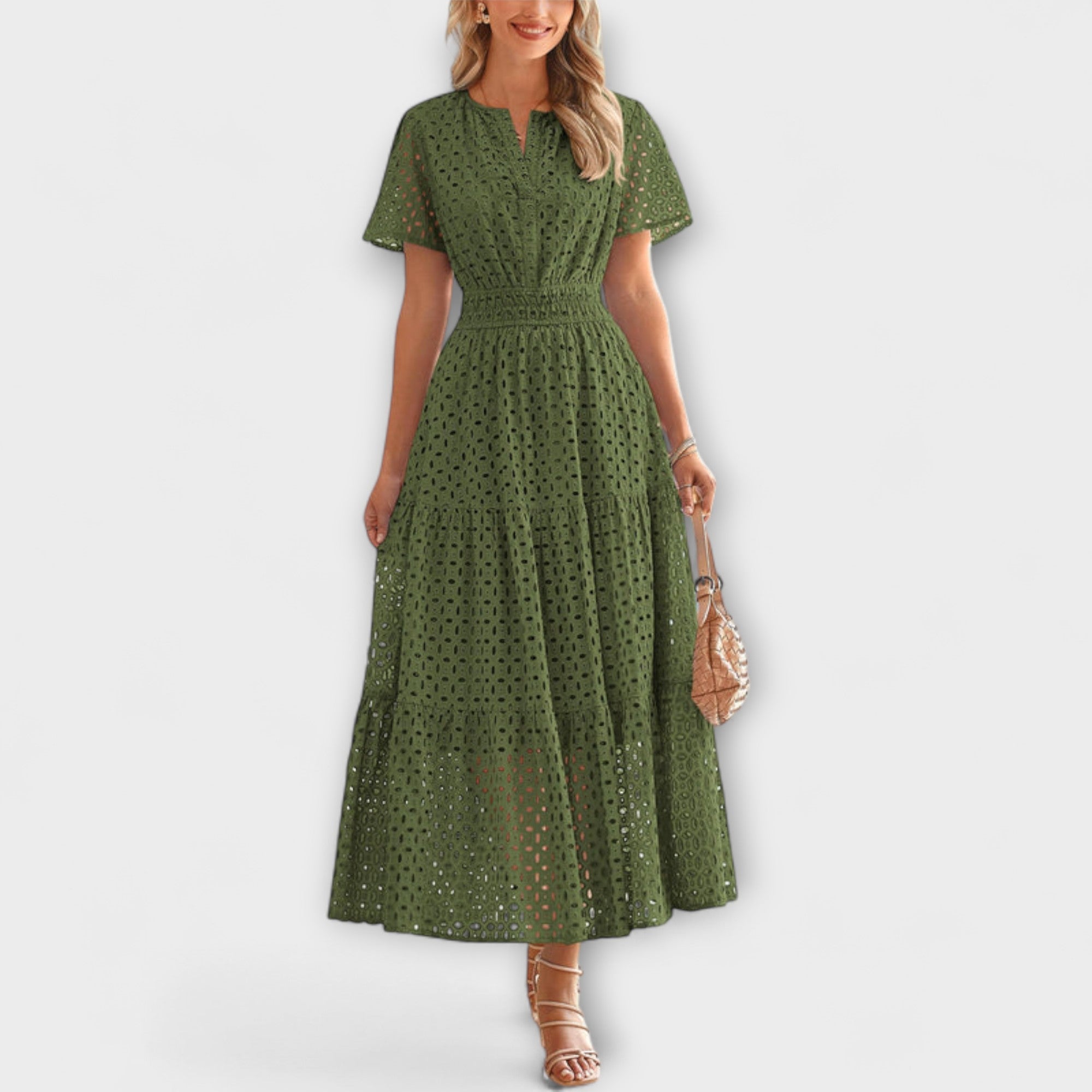Linette - Elegante Abito Estivo in Pizzo