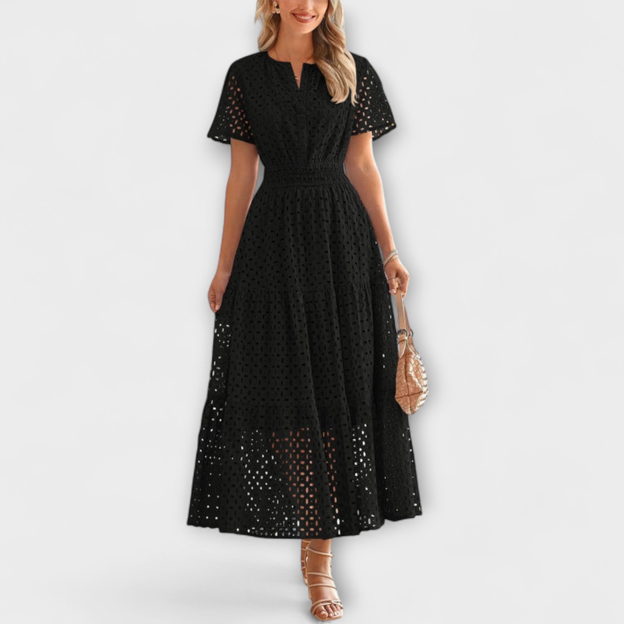 Linette - Elegante Abito Estivo in Pizzo