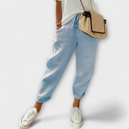 Bibi - Pantaloni in lino alla moda e casual