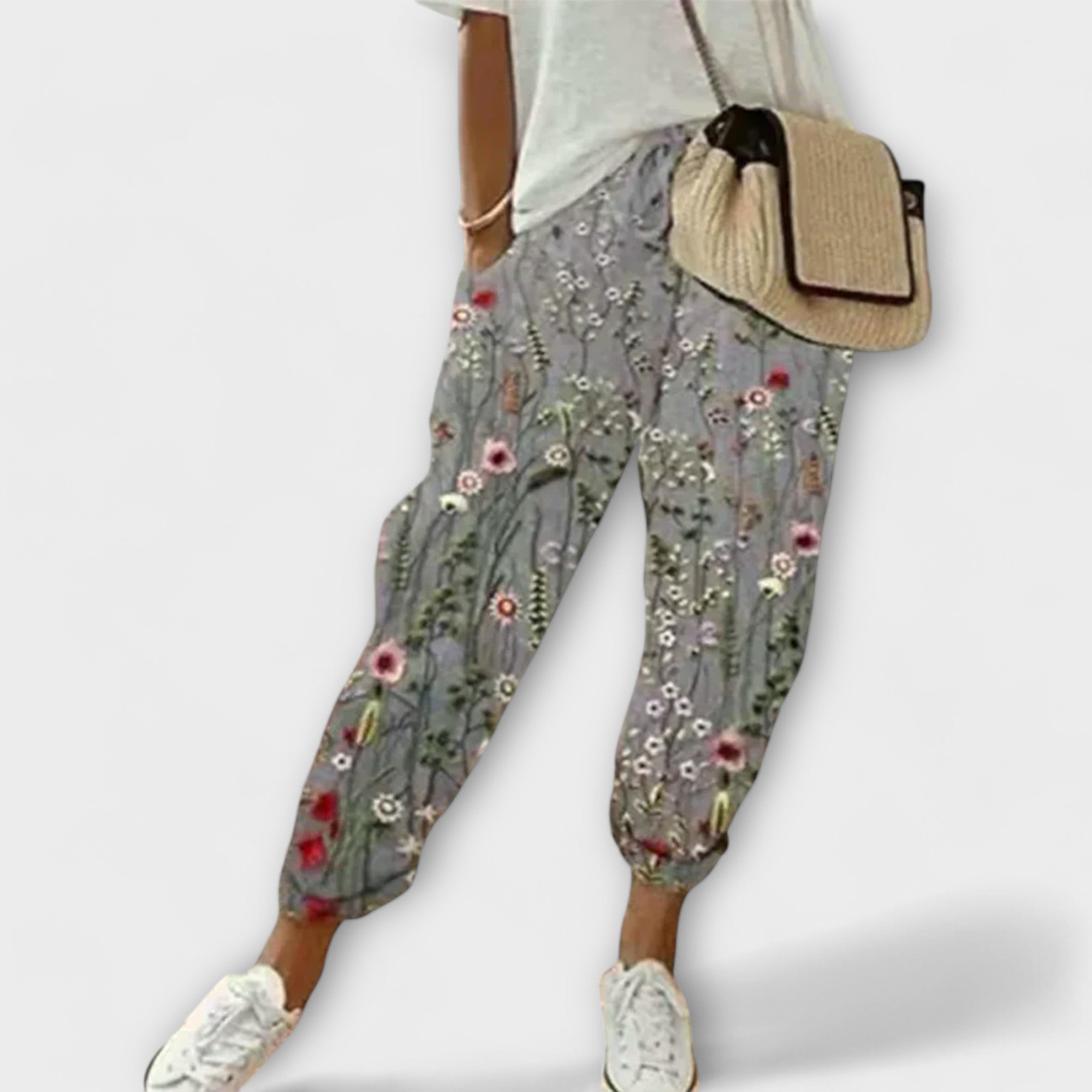 Burga - Pantaloni in Cotone e Lino Confortevoli