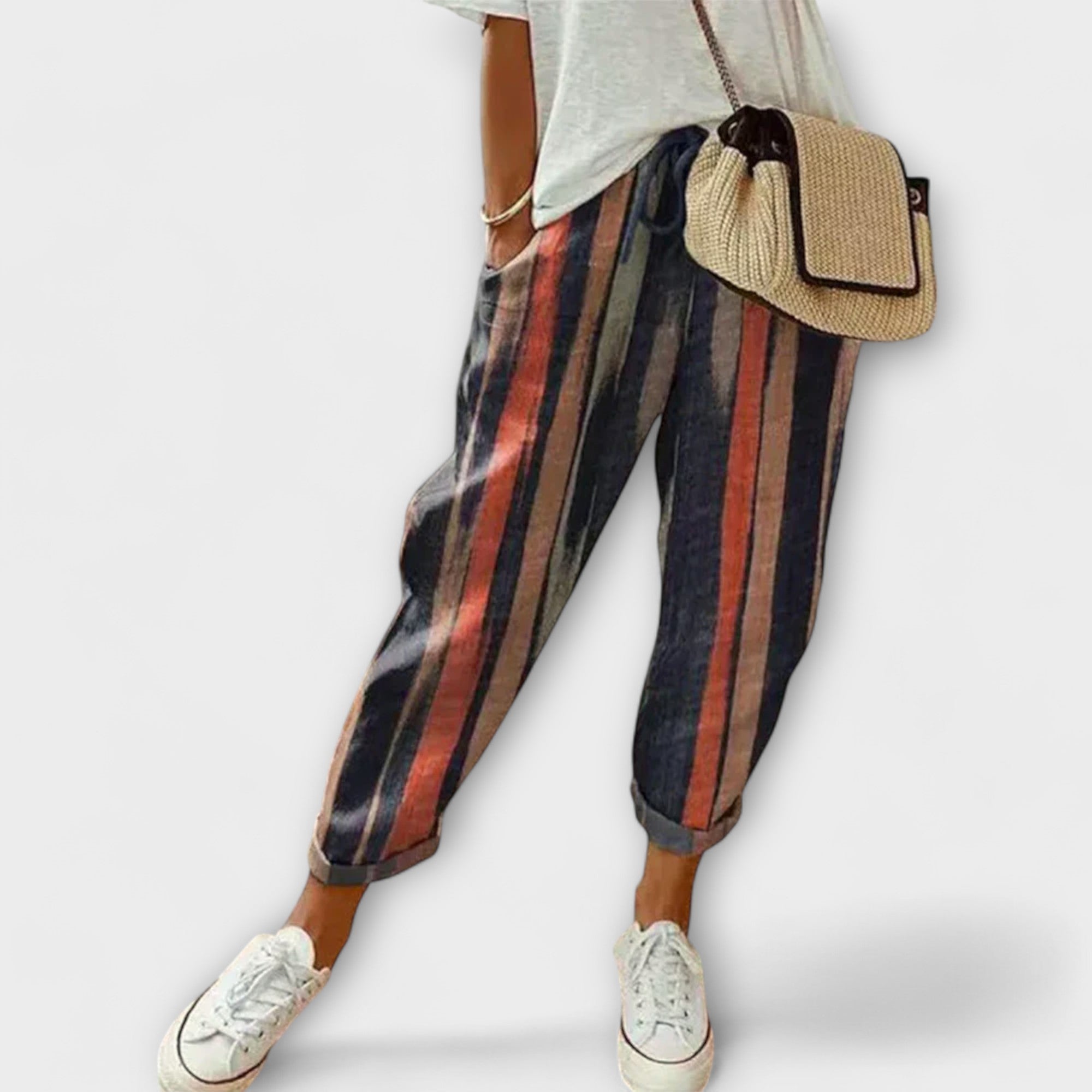 Burga - Pantaloni in Cotone e Lino Confortevoli