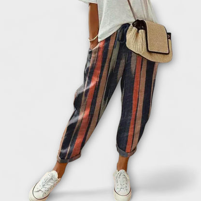 Burga - Pantaloni in Cotone e Lino Confortevoli