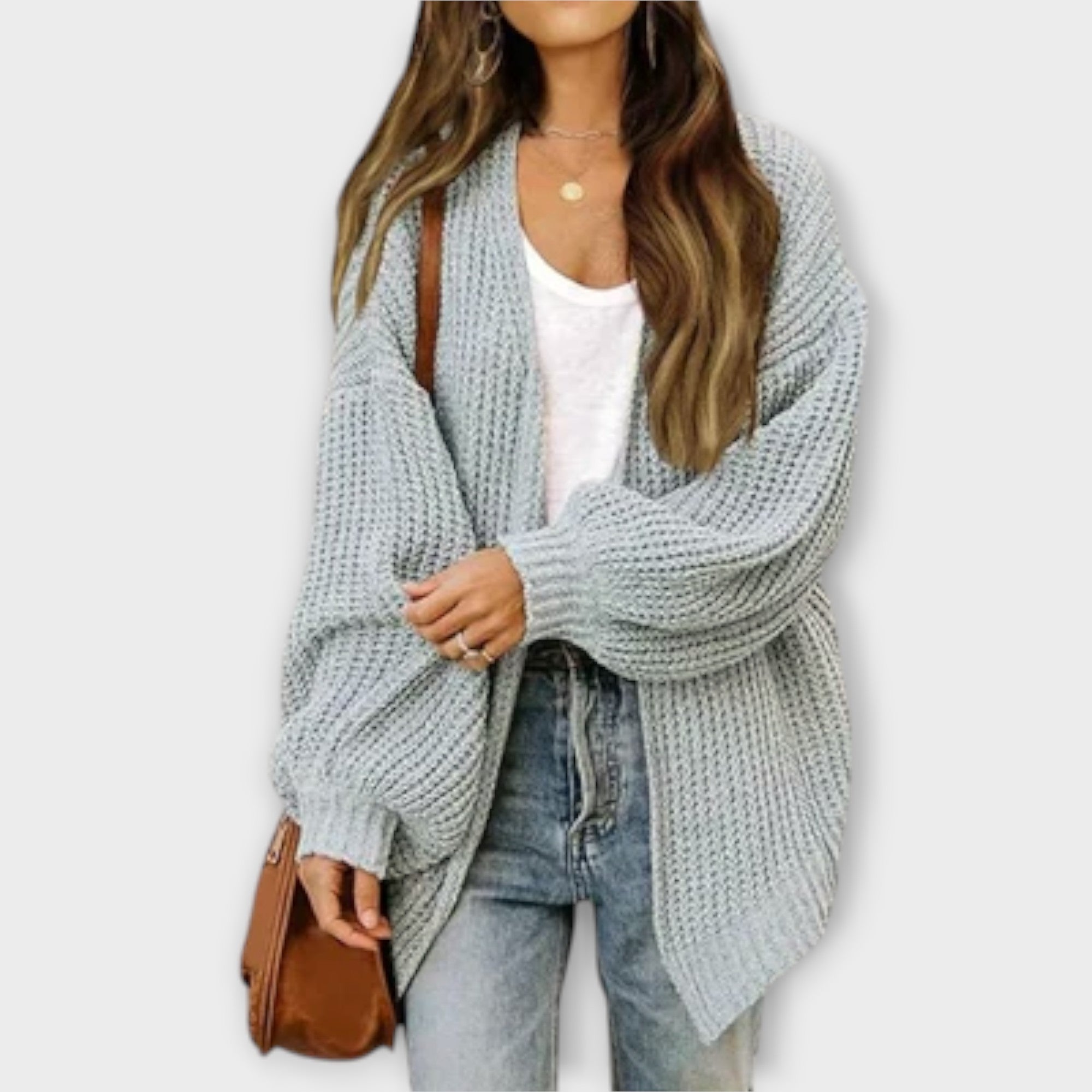 Leppa - Cardigan lavorato a maglia casual
