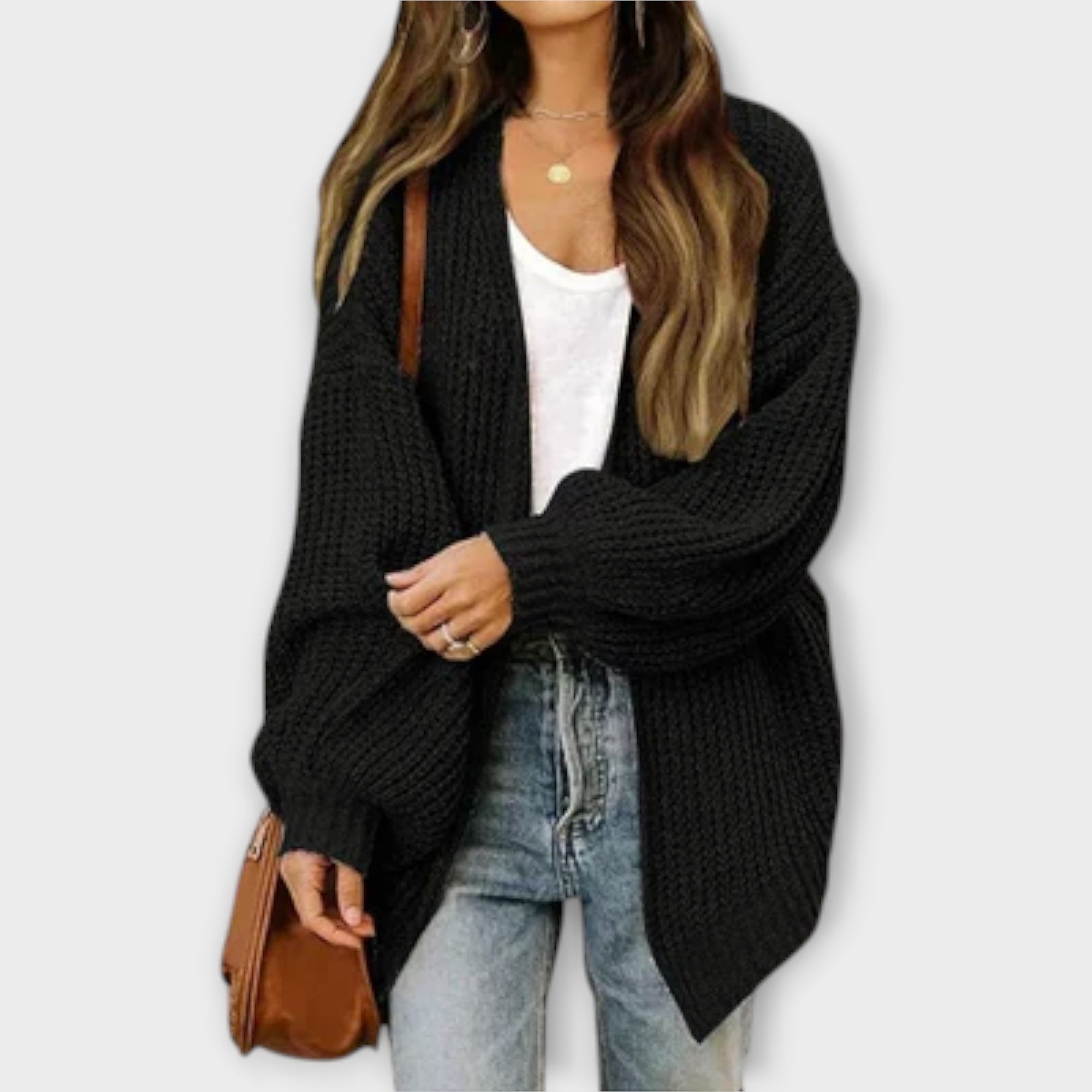 Leppa - Cardigan lavorato a maglia casual