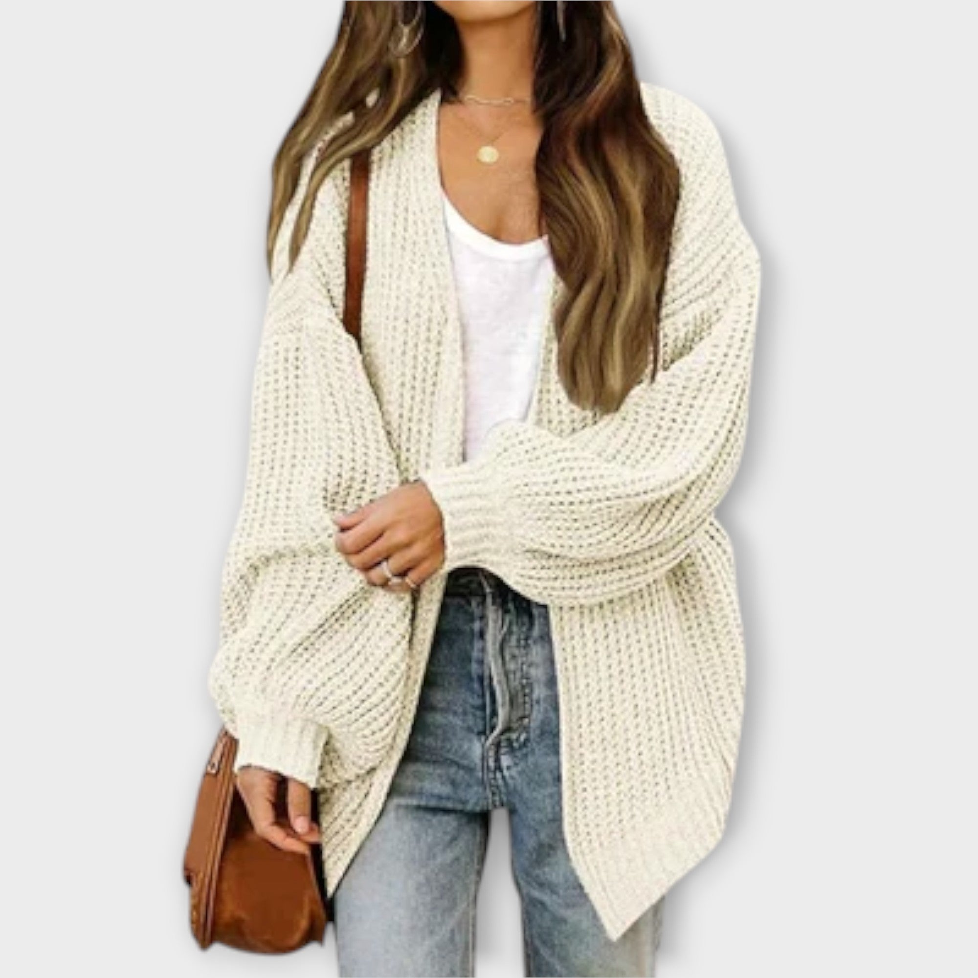 Leppa - Cardigan lavorato a maglia casual