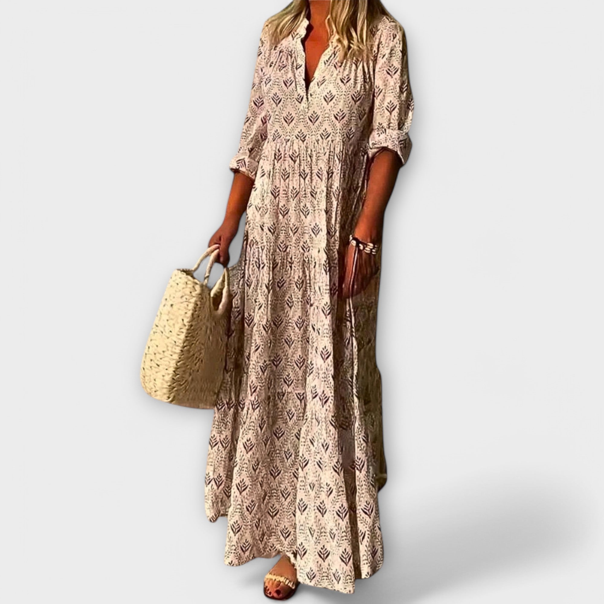 Sera - Abito Maxi Primaverile Elegante e Confortevole