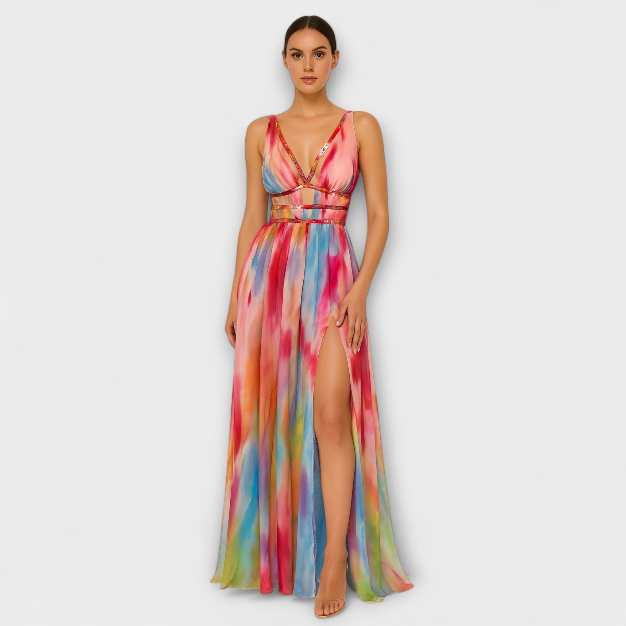 Freya - Abito Maxy Dipinto
