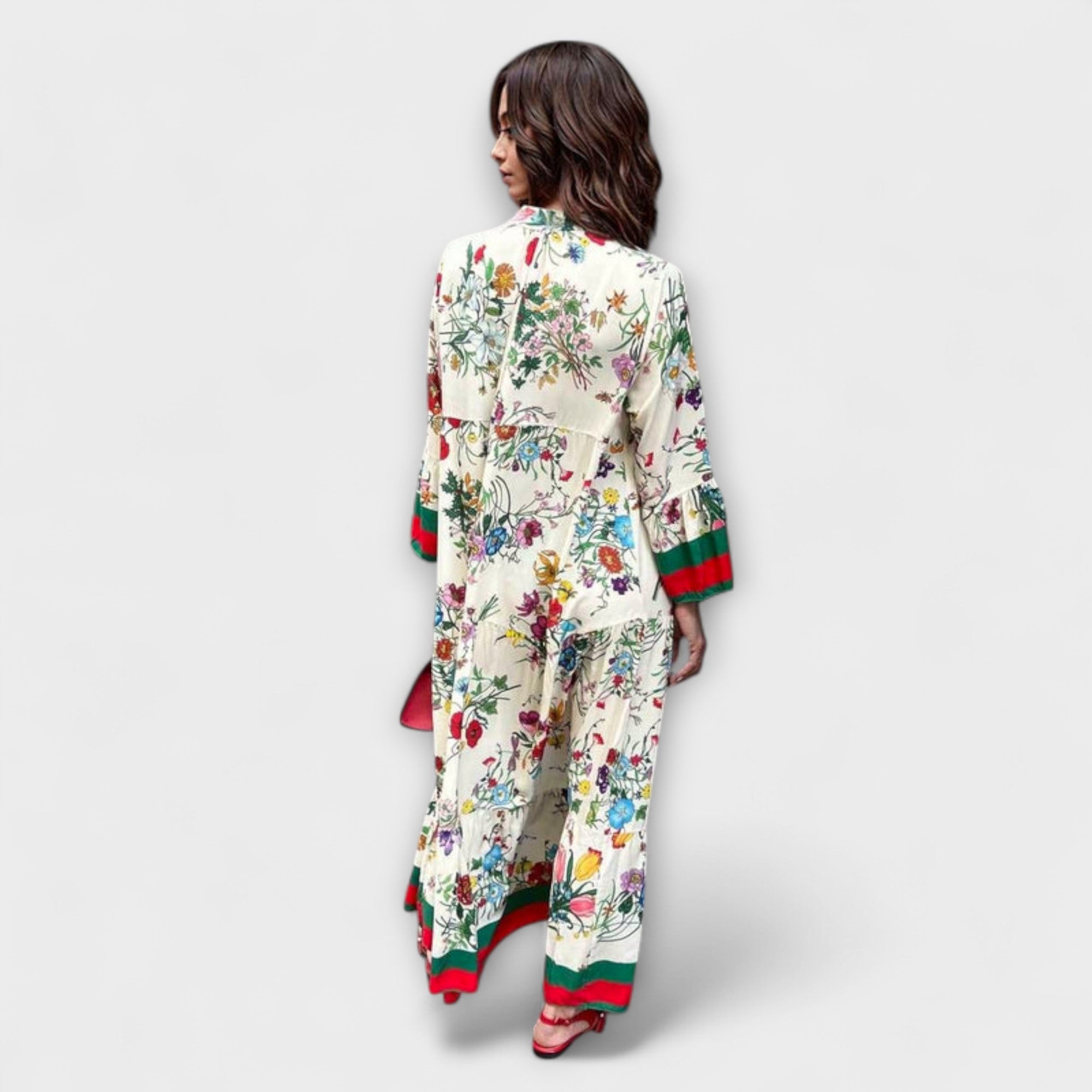 Oriana - Maxidress con stampa floreale