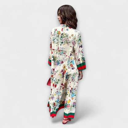 Oriana - Maxidress con stampa floreale