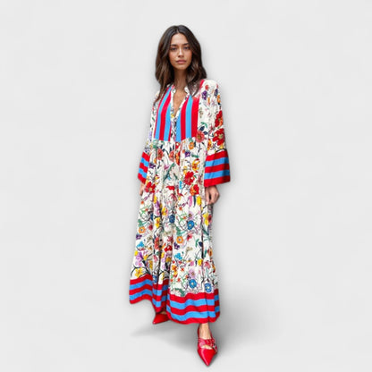 Oriana - Maxidress con stampa floreale