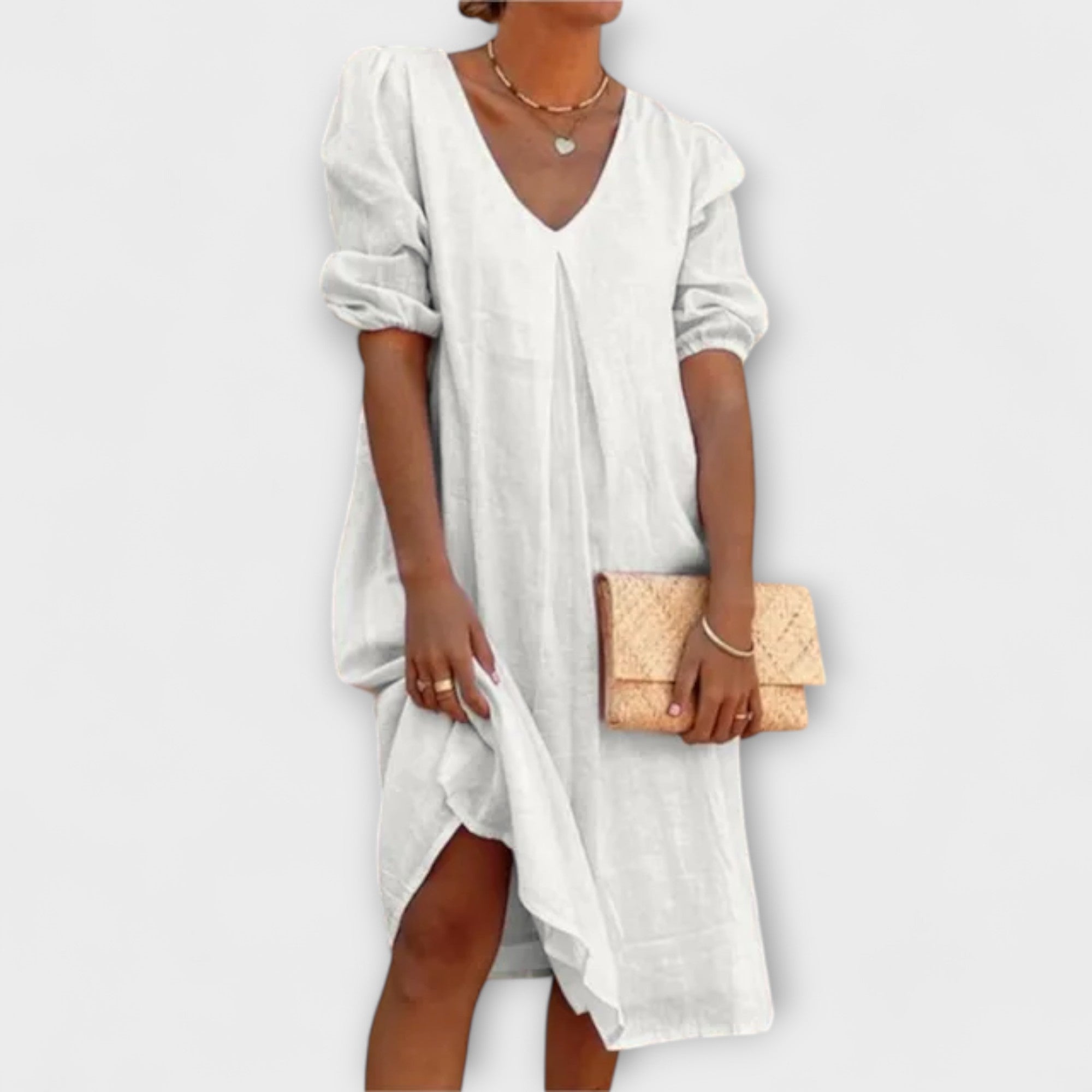Fanny - Elegante vestito estivo con dettagli all'uncinetto