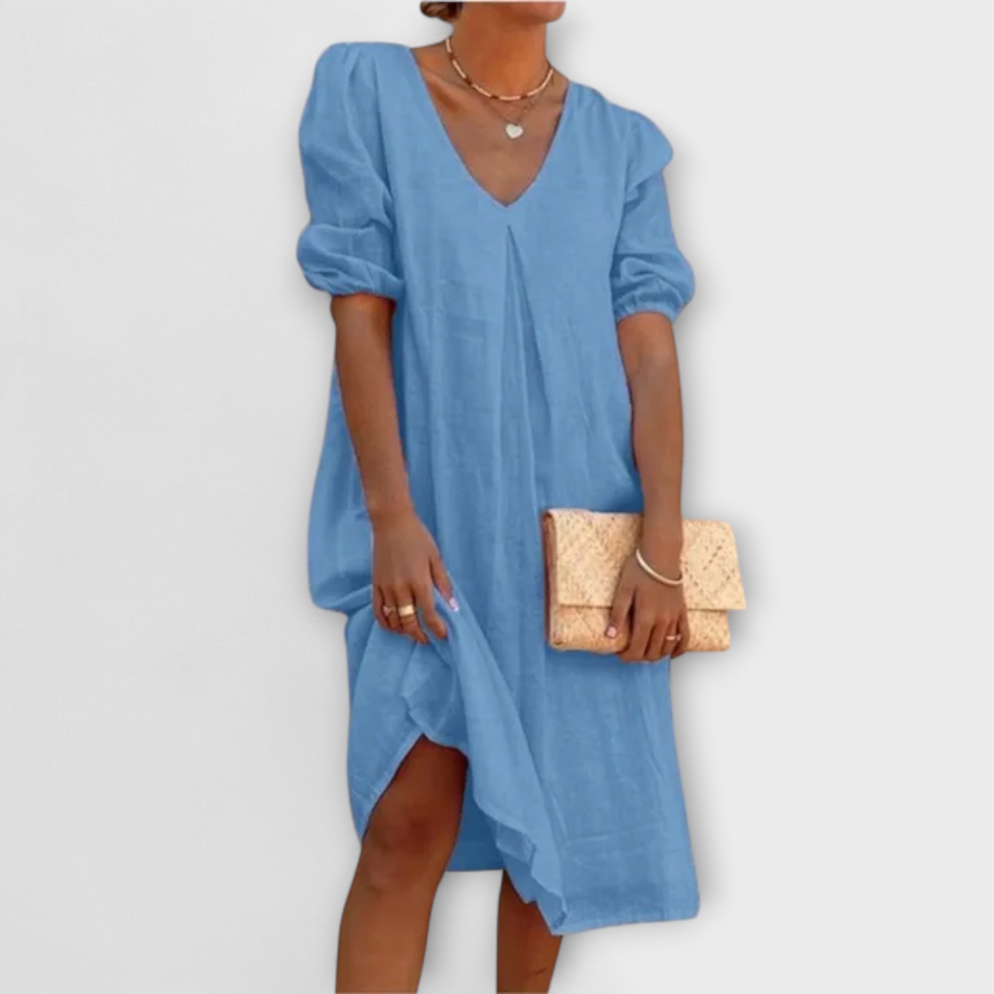 Fanny - Elegante vestito estivo con dettagli all'uncinetto