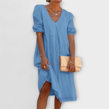 Fanny - Elegante vestito estivo con dettagli all'uncinetto