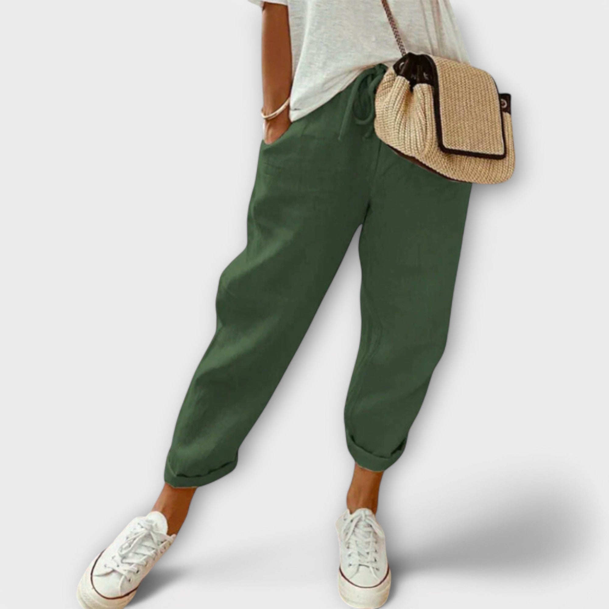 Bibi - Pantaloni in lino alla moda e casual