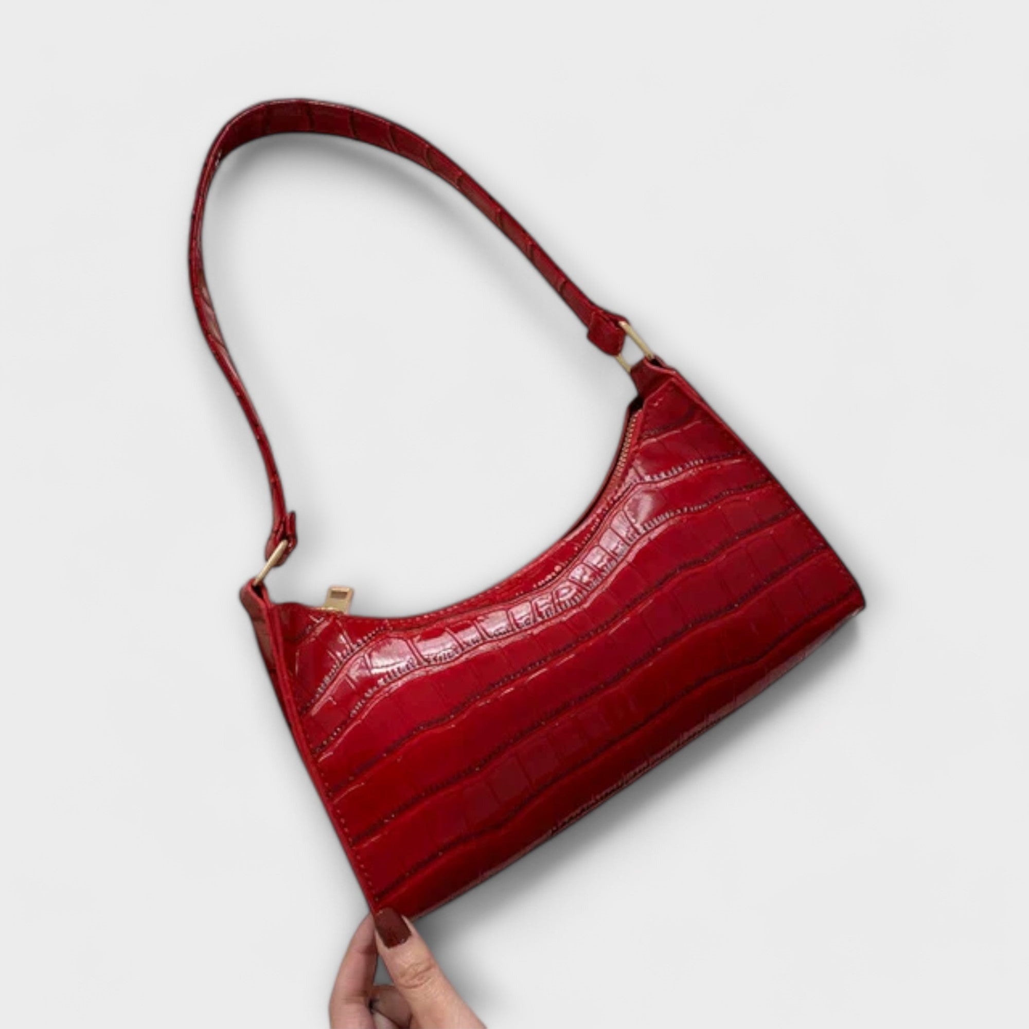 Aurellia. - Borsa in pelle lucida