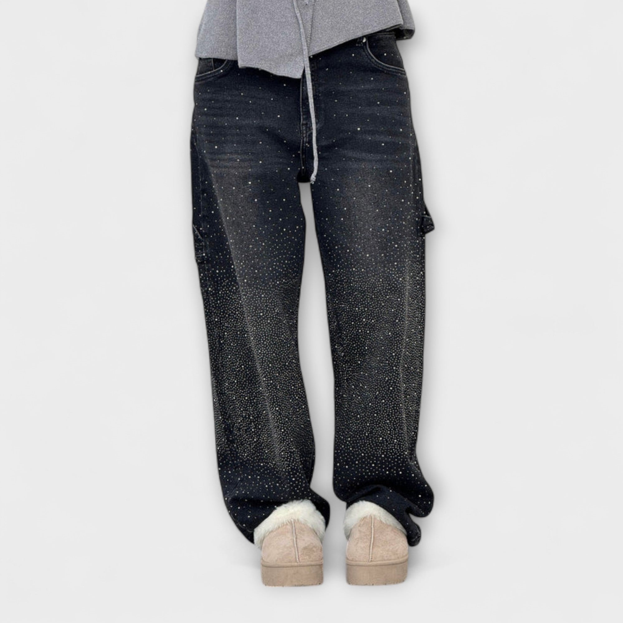 Fable - Jeans in Denim Shine Stile Balloon Carpenter