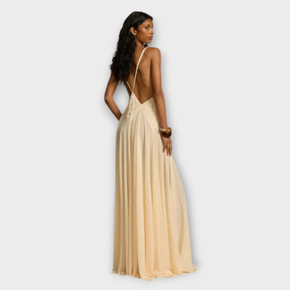 Lavinia - Maxidress con profondo scollo a V