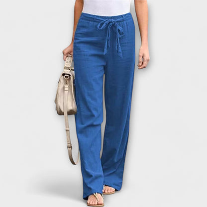 Loreen - Pantaloni in Lino Leggeri