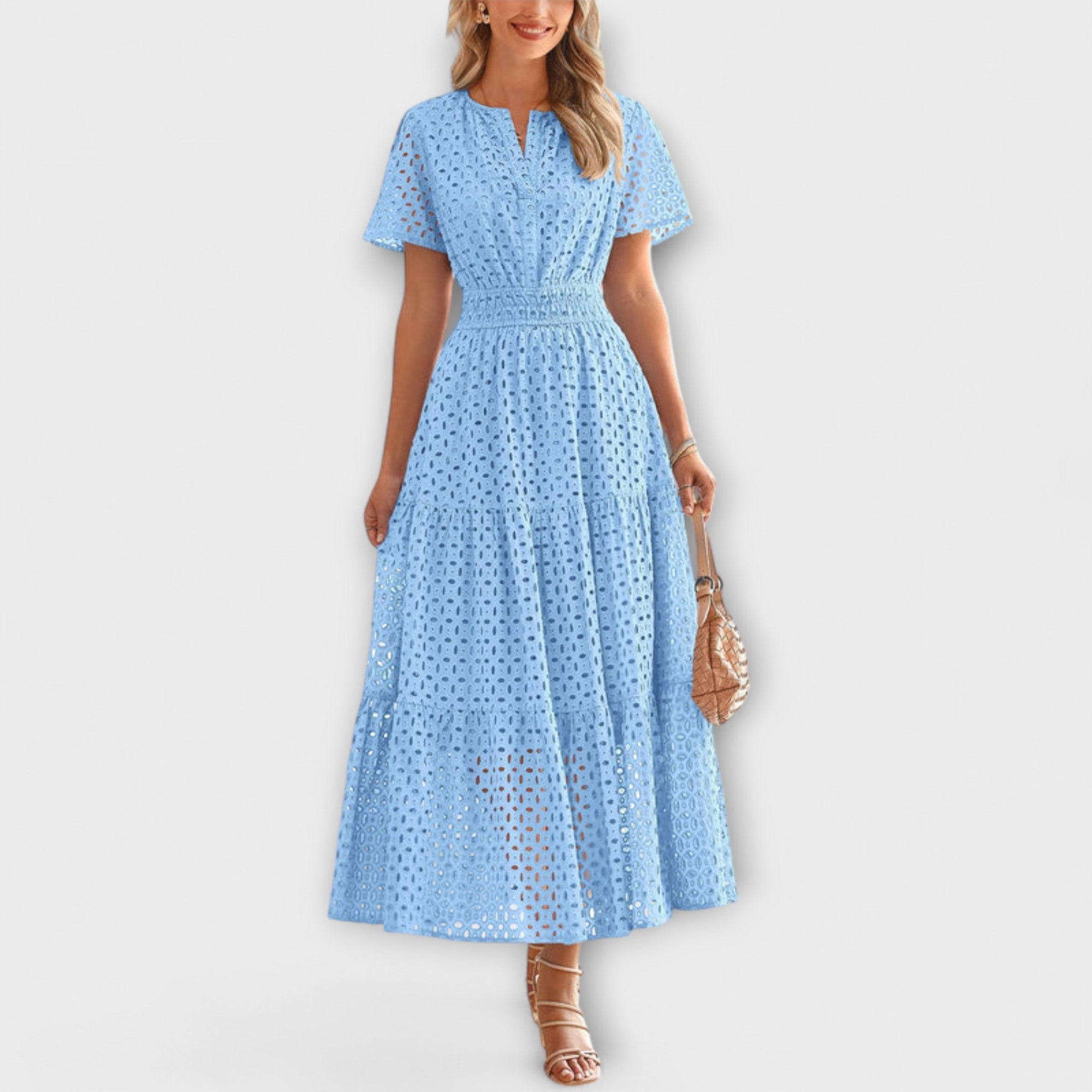 Linette - Elegante Abito Estivo in Pizzo