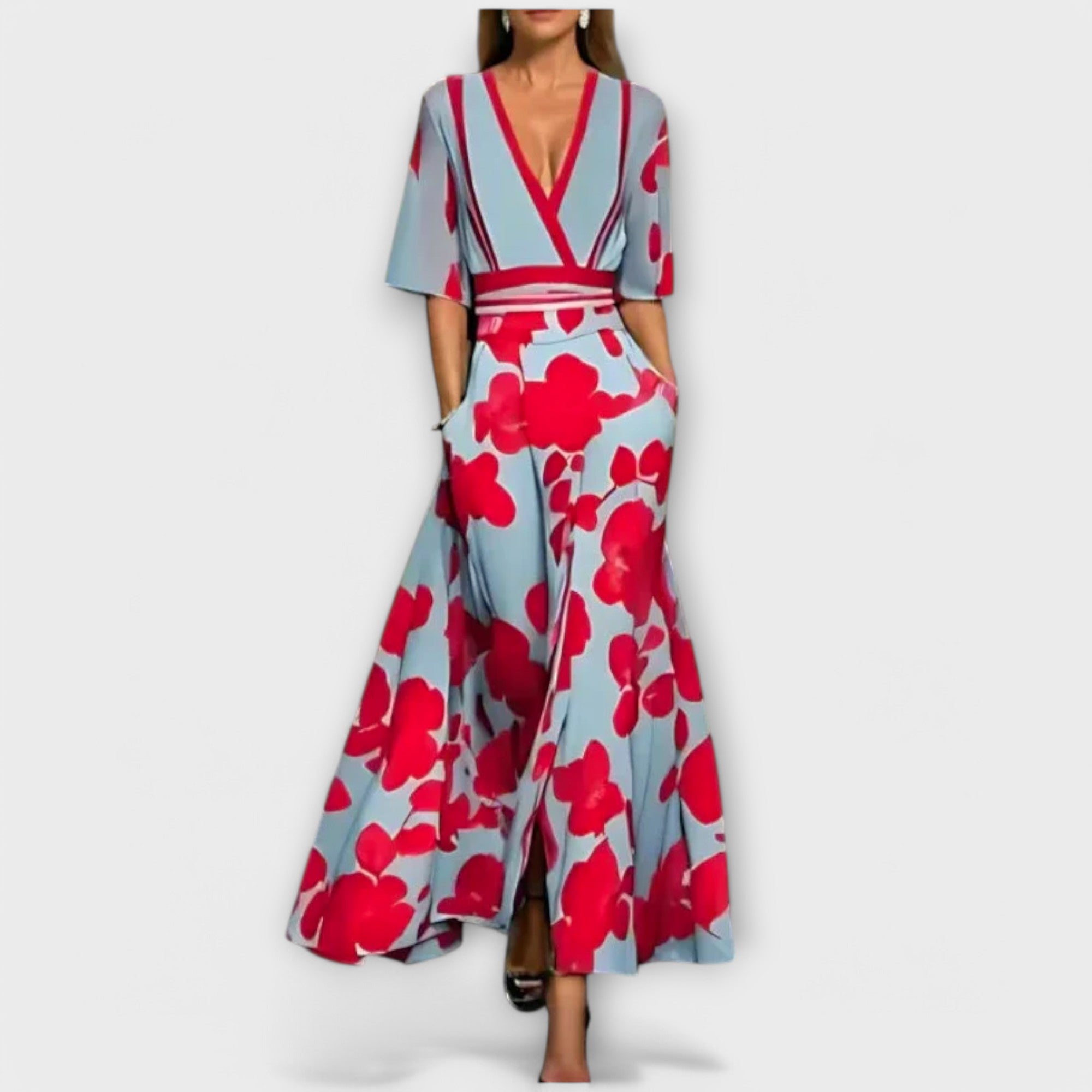 Elise - Elegante abito a tubino floreale
