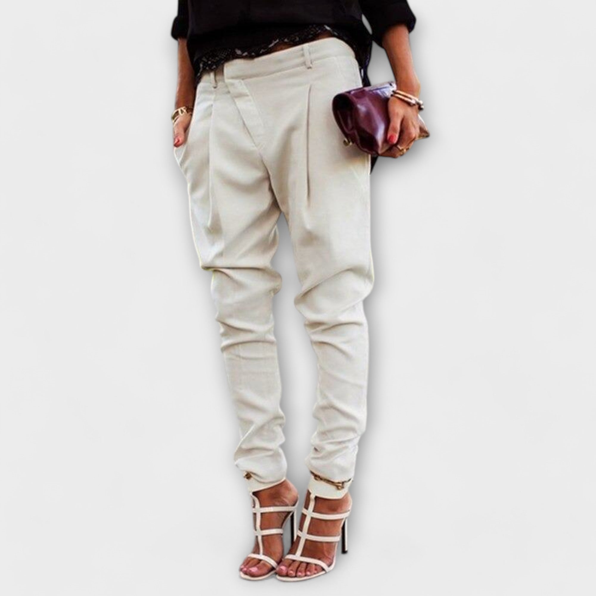 Mira - Elegante Pantalone a Vita Alta