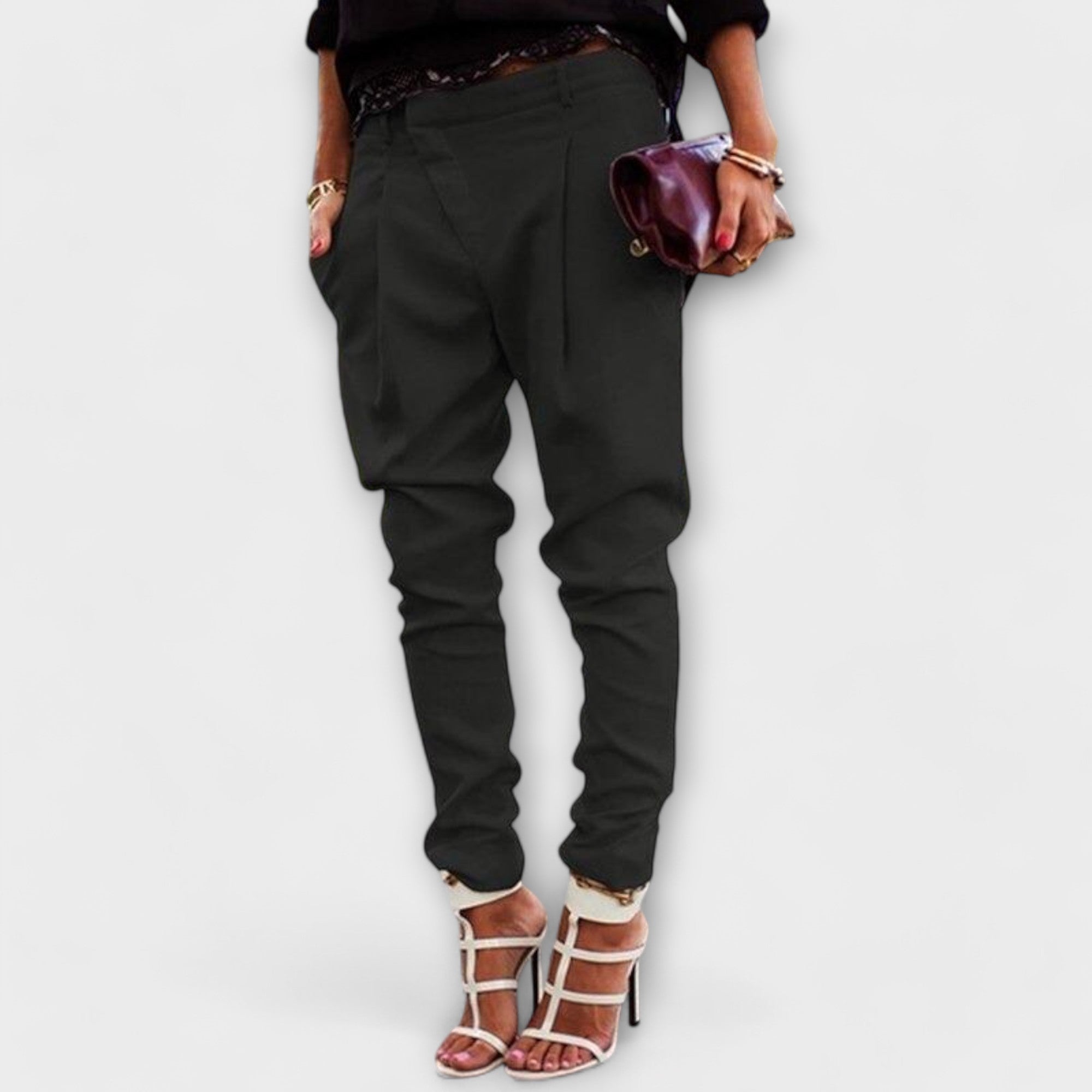 Mira - Elegante Pantalone a Vita Alta
