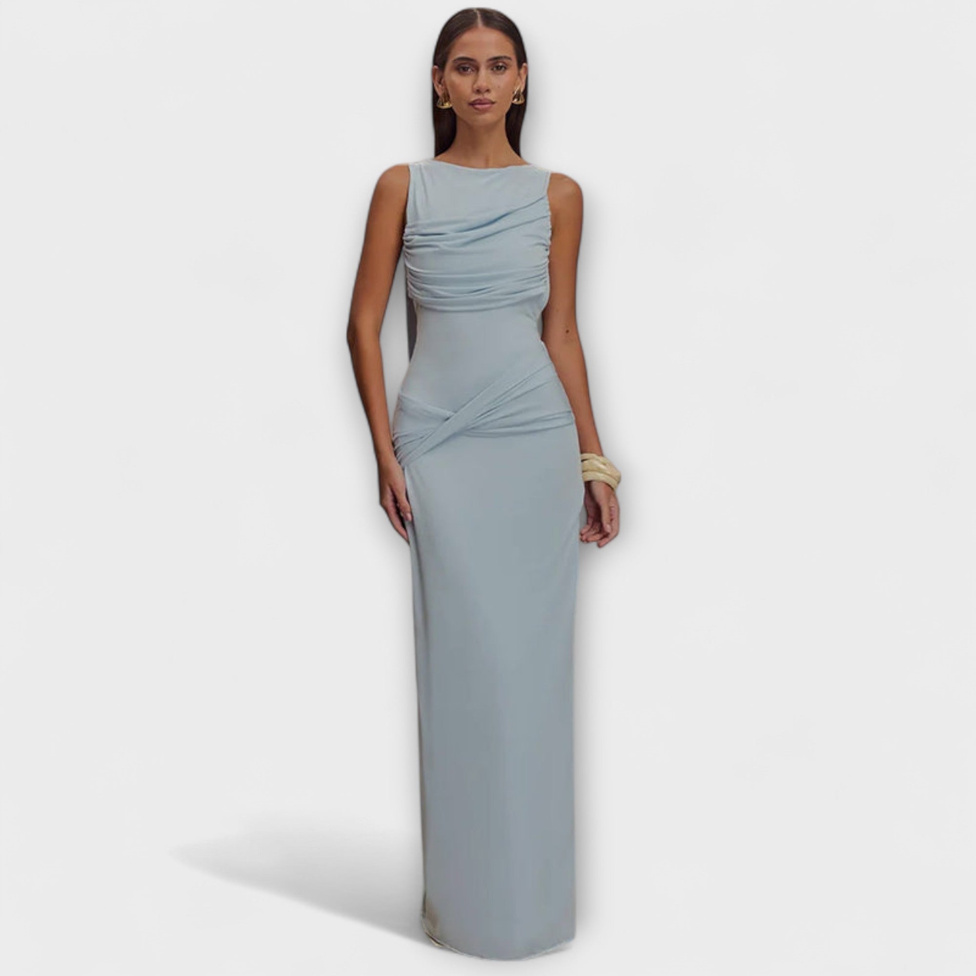 Rieke - Abito maxi elegante con alta spacco