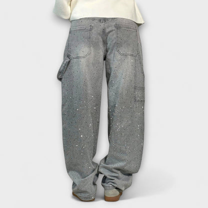 Fable - Jeans in Denim Shine Stile Balloon Carpenter