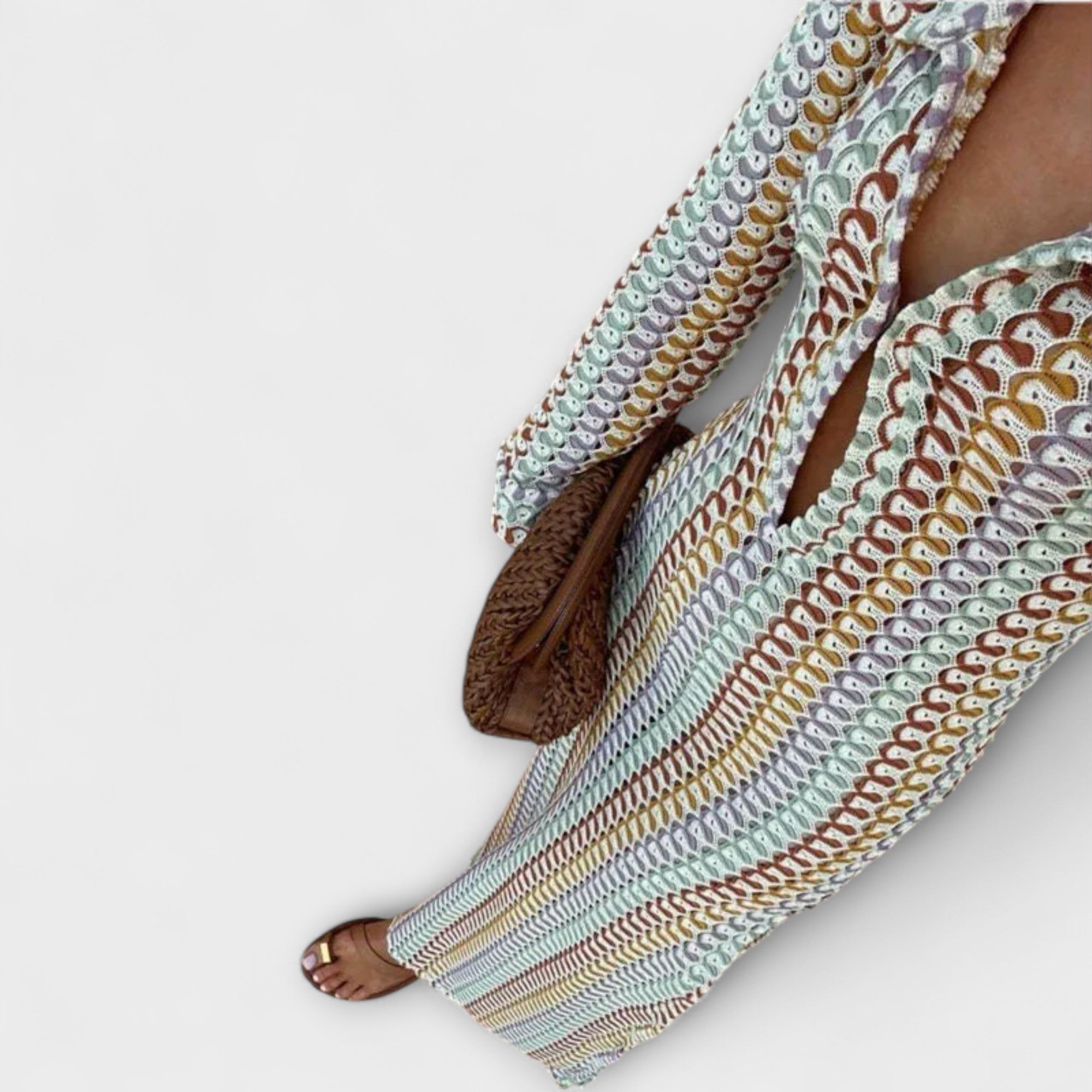 Elina – Maxidress con scollatura a V e atmosfera da vacanza