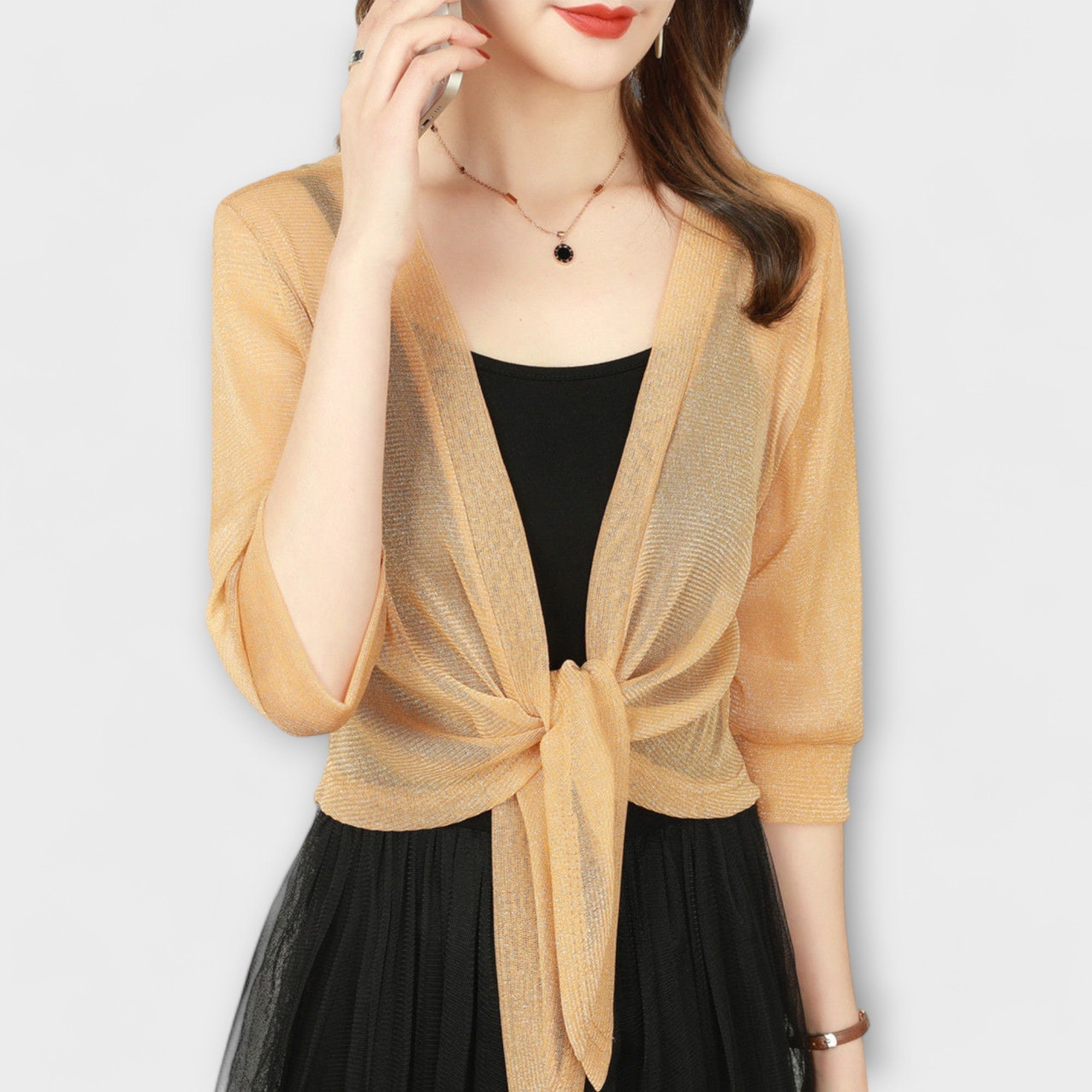 Olivia - Blusa con apertura frontale