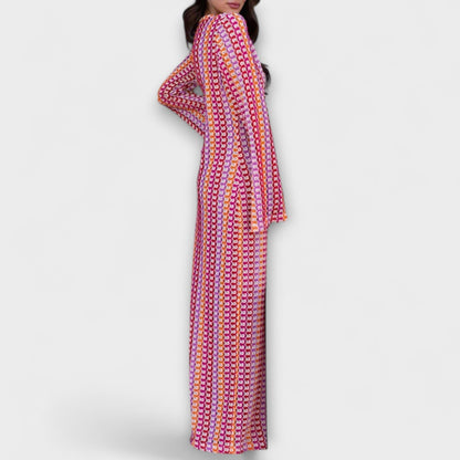 Elina – Maxidress con scollatura a V e atmosfera da vacanza