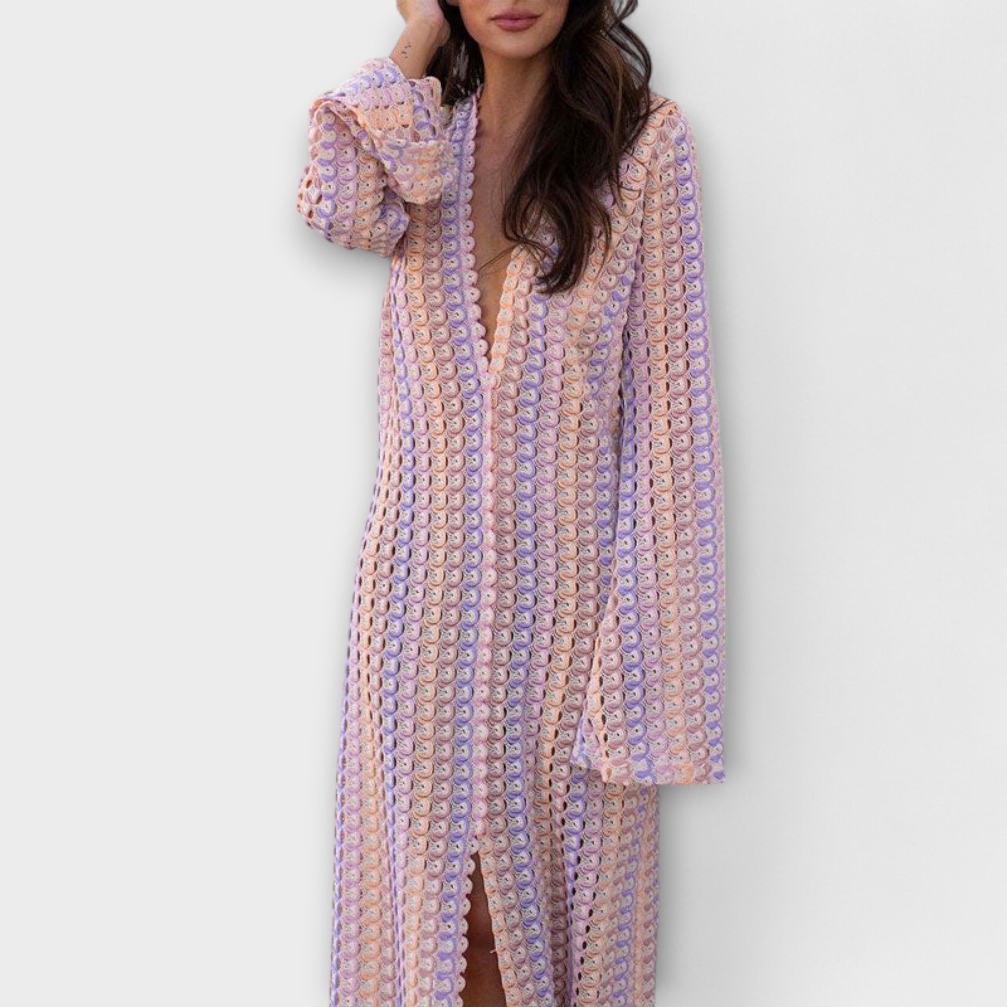 Elina – Maxidress con scollatura a V e atmosfera da vacanza