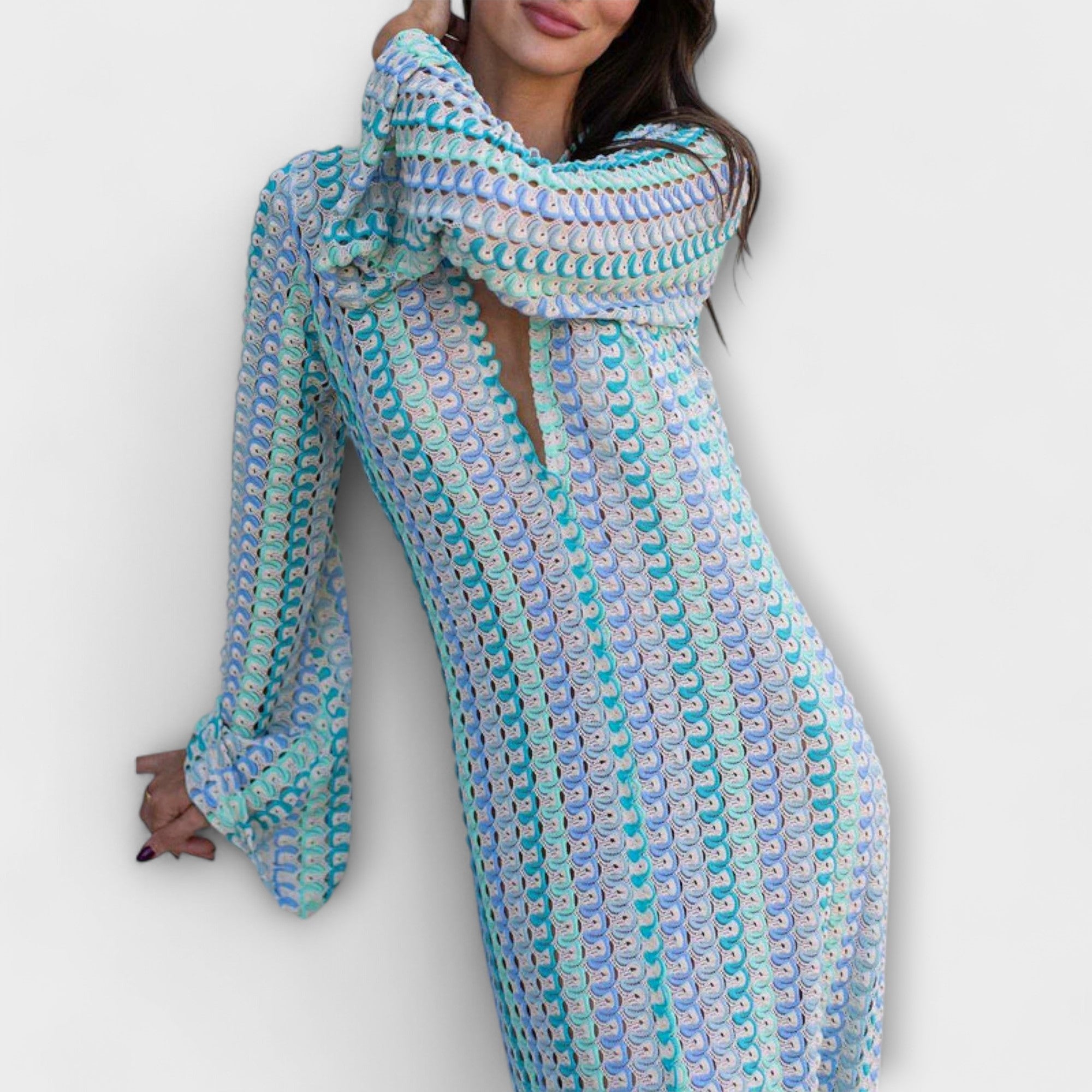 Elina – Maxidress con scollatura a V e atmosfera da vacanza