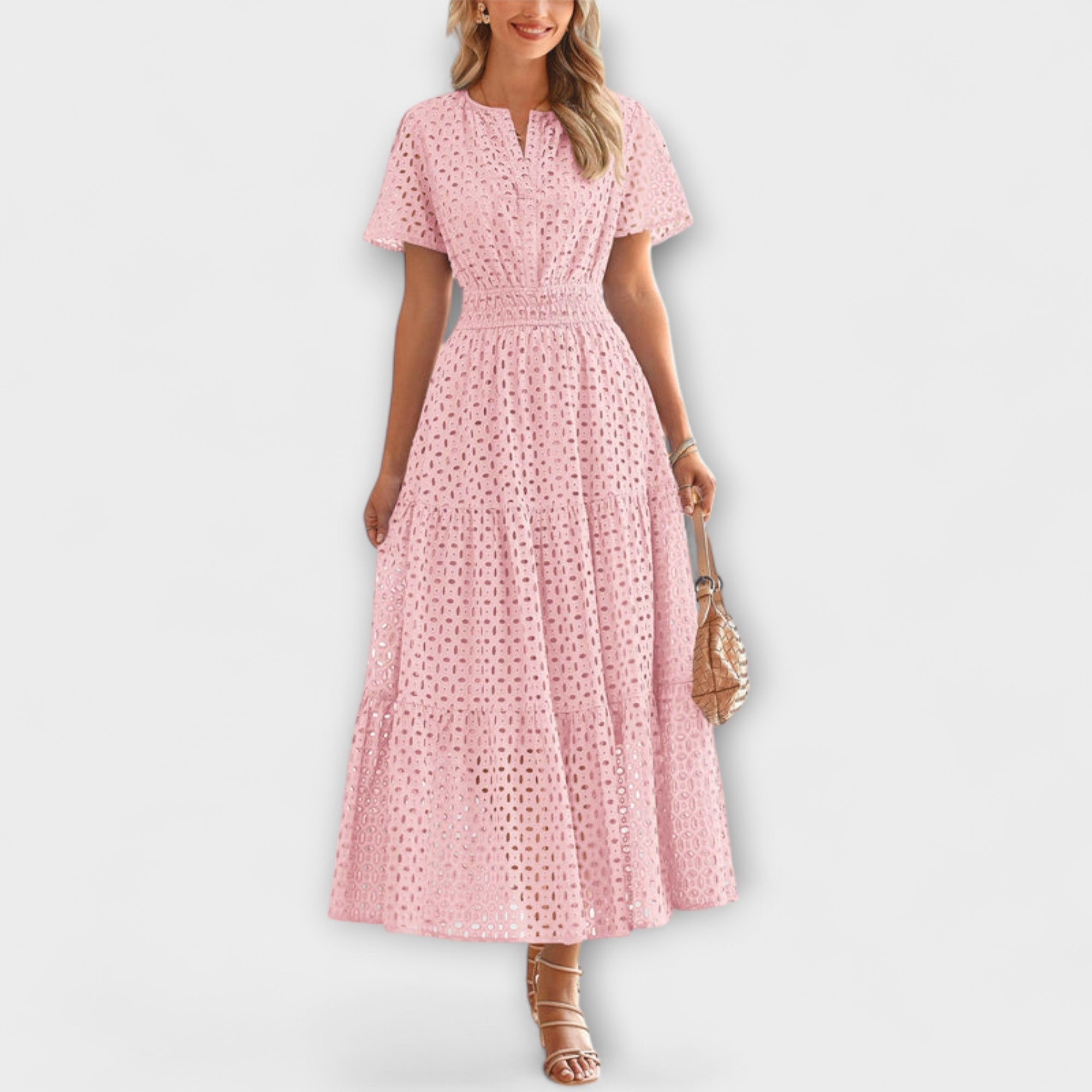Linette - Elegante Abito Estivo in Pizzo