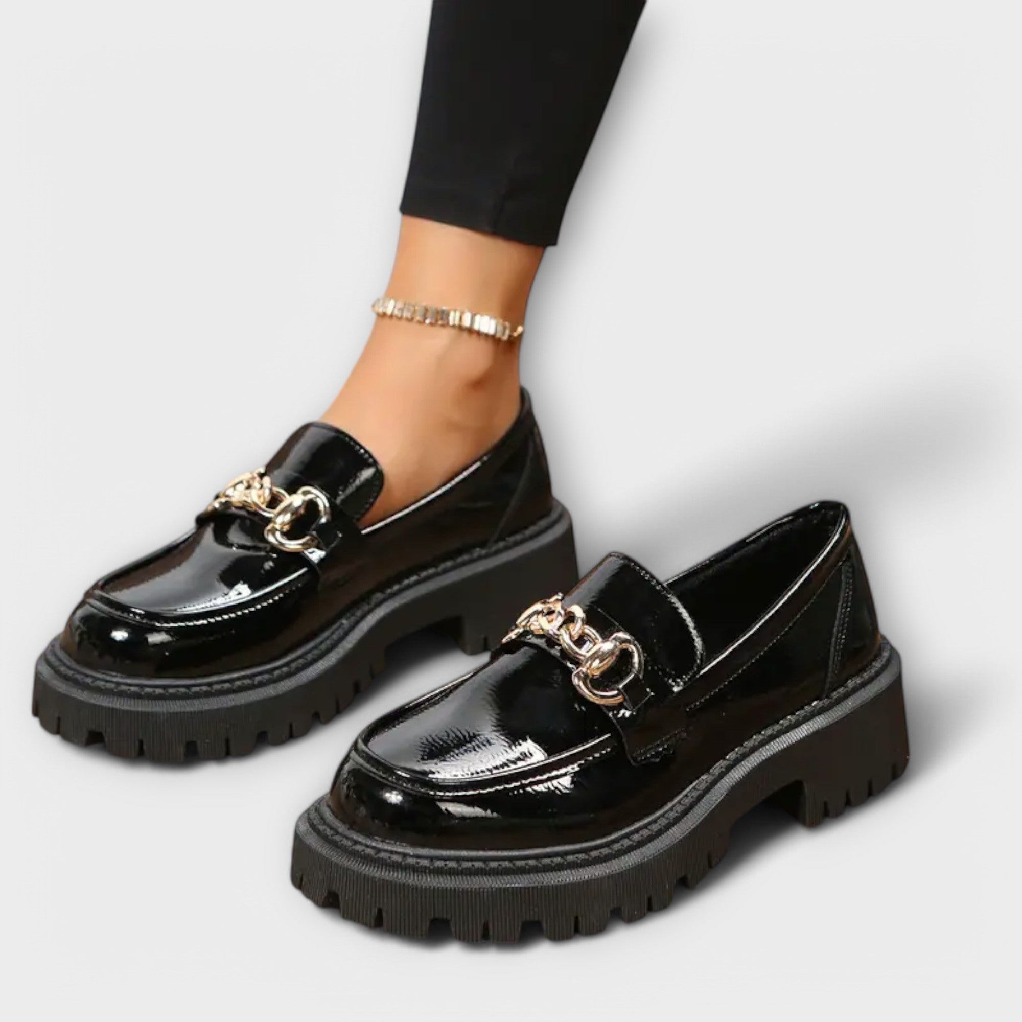 Loafer con Plateau alla Moda per Donne con Fibbia