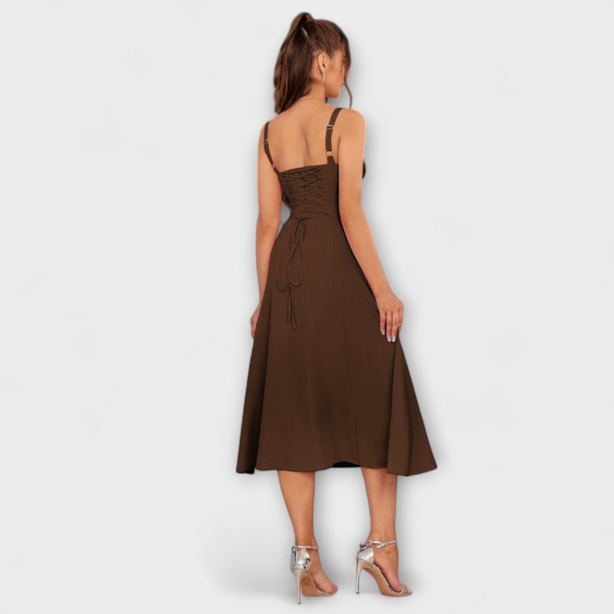 Hope - Abito con ruches e dettaglio spacco