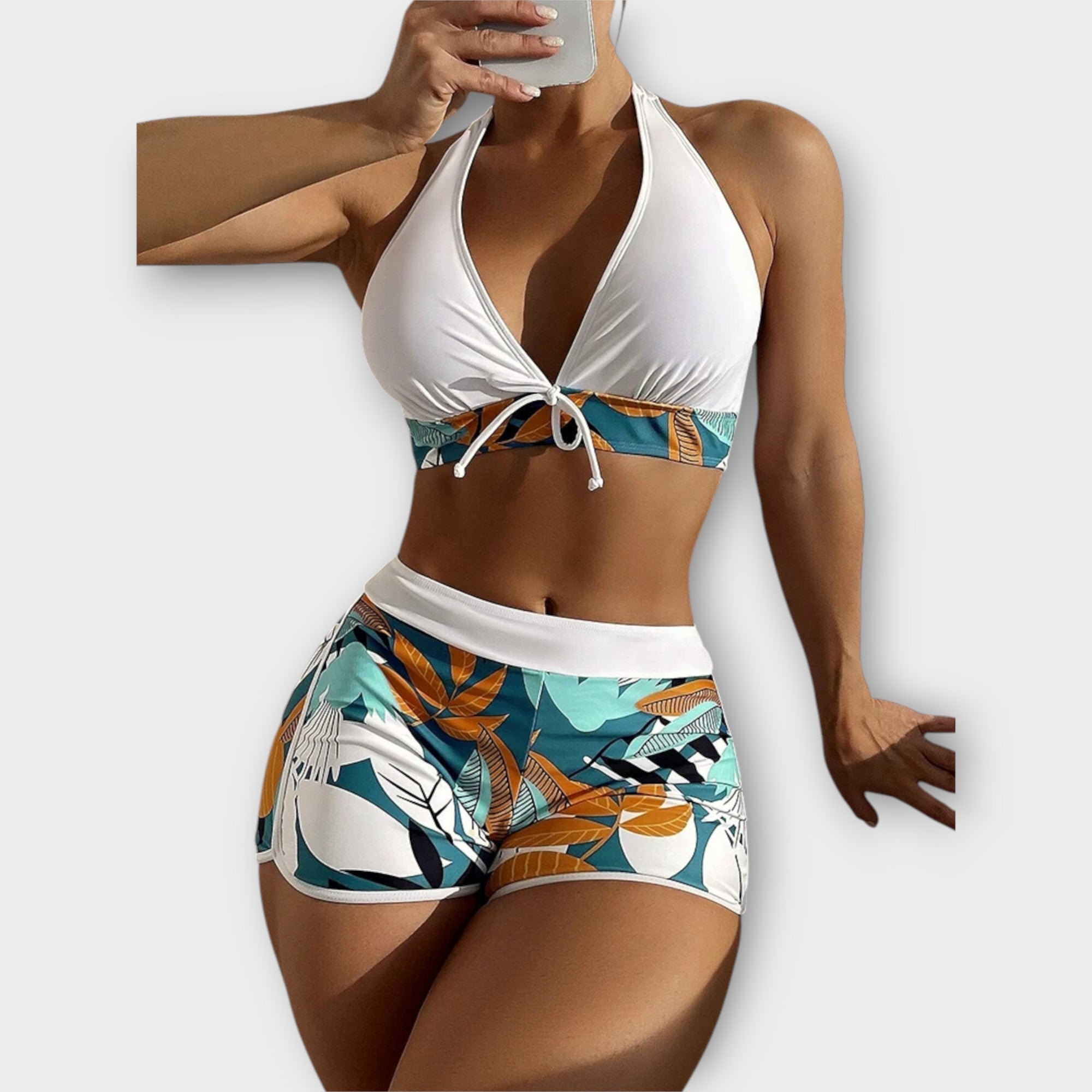 Set bikini a vita alta