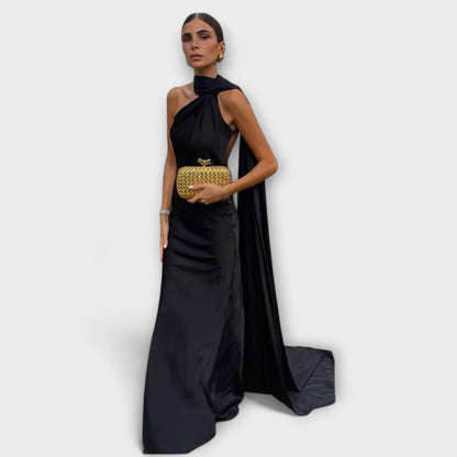 Elegante Maxibito Off-Shoulder Halter